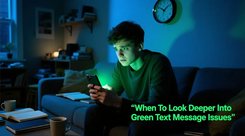 When To Look Deeper Into Green Text Message Issues