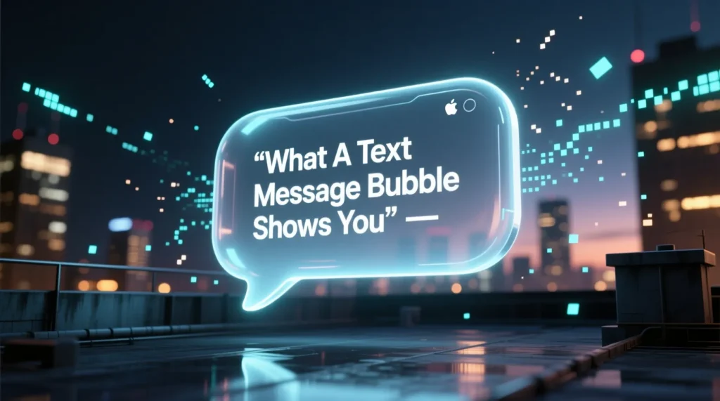  What A Text Message Bubble Shows You