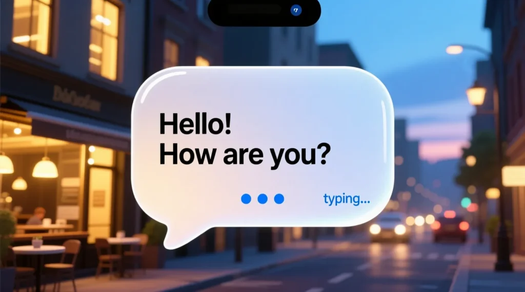 Text Message Bubble And Message Type