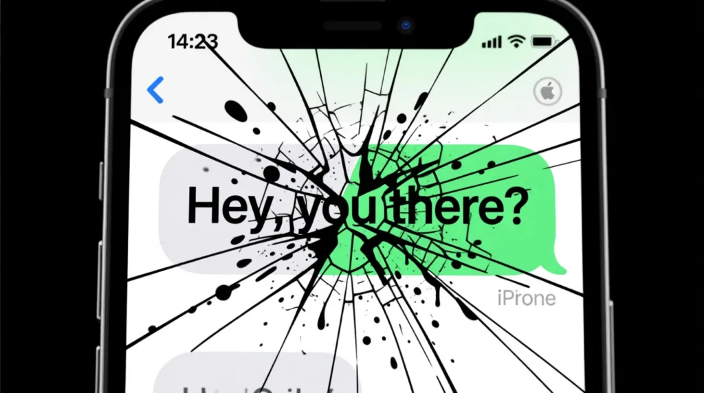 When Text Message Bubble Style Suddenly Changes