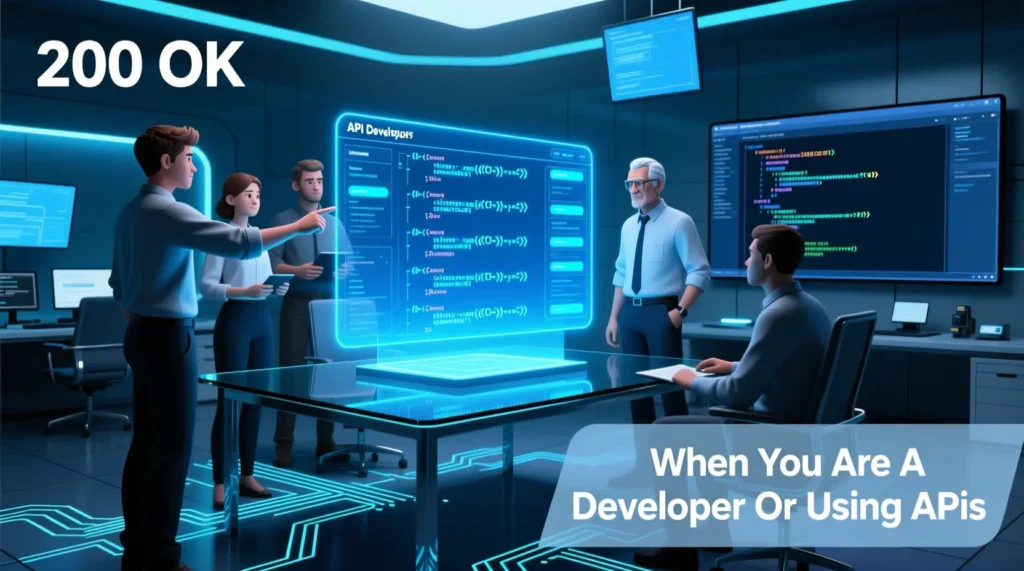 When You Are A Developer Or Using APIs