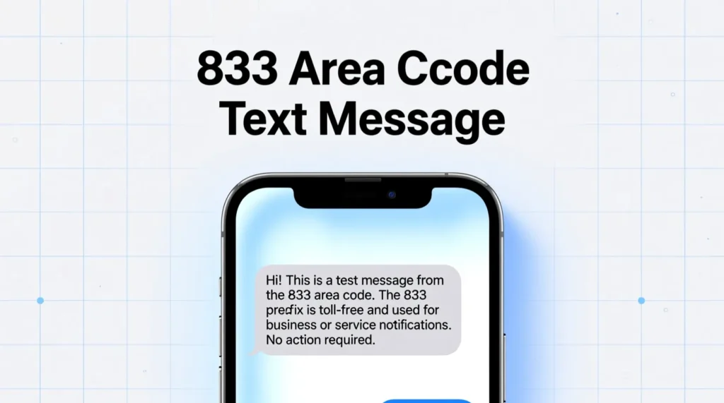 What Is An 833 Area Code Text Message