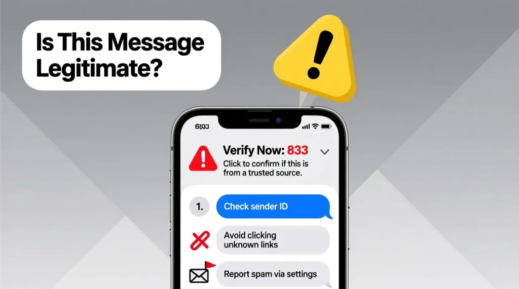  How To Verify An 833 Text Message