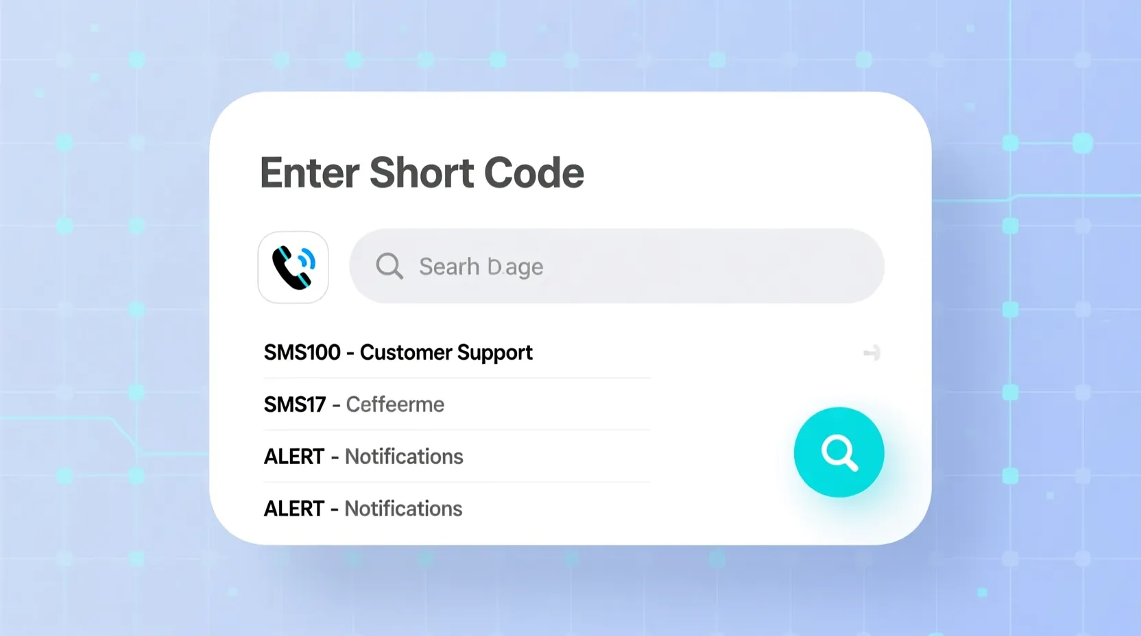 text message short code lookup