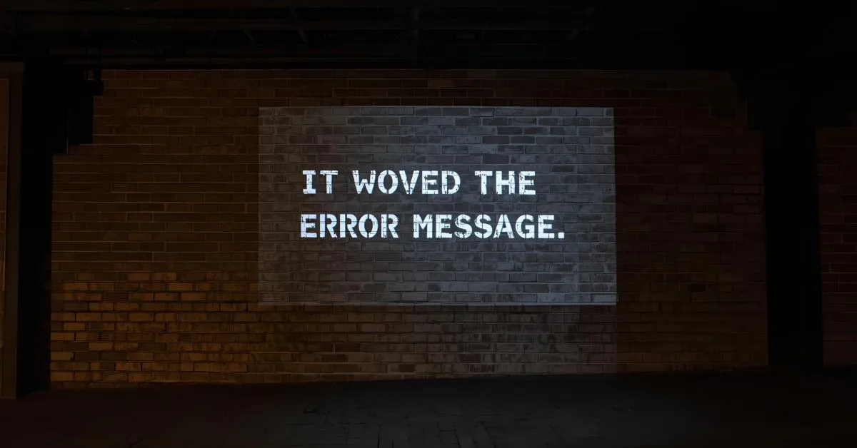 Error Message Text