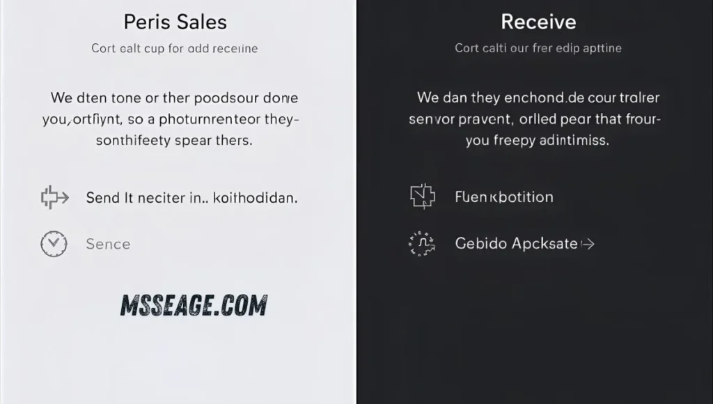 Send and Receive Options