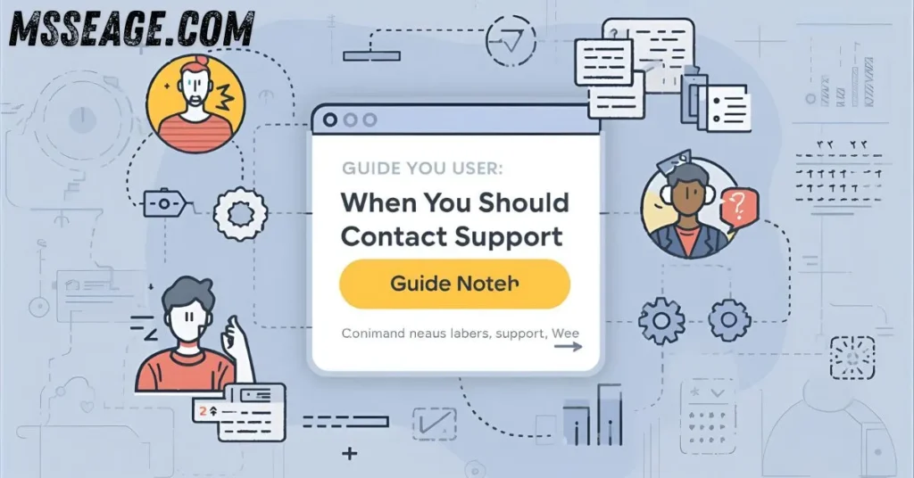  When You Should Contact Support