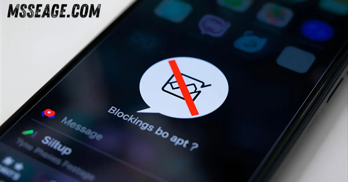 what is message blocking is active