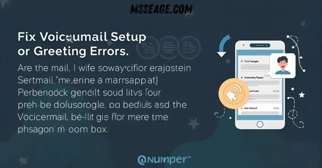 Fix Voicemail Setup or Greeting Errors
