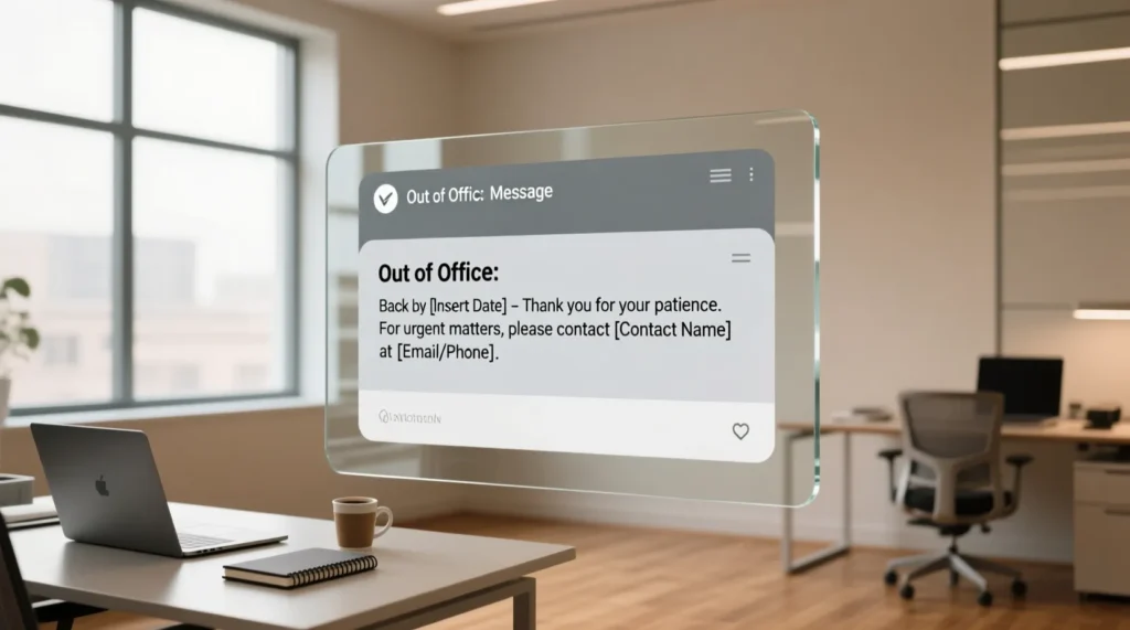 Professional Out of Office Message for General Work Use