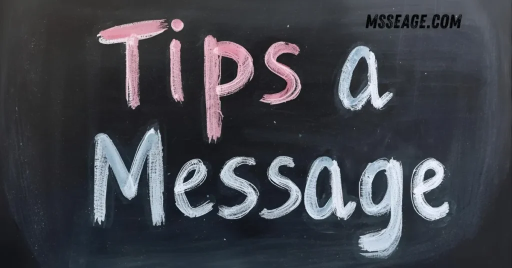 Tips Before Sending a Message