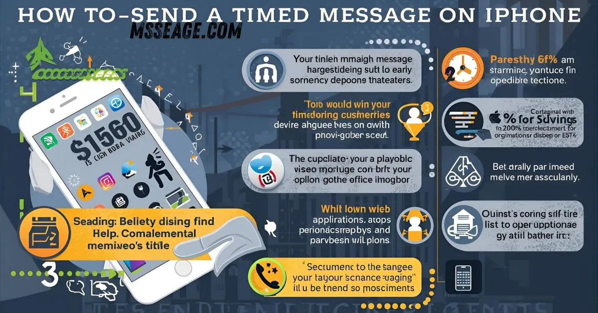 how to send a timed message on iphone