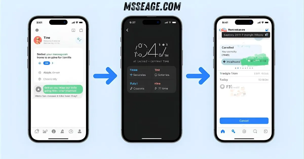 how to send a message at a certain time on iphone