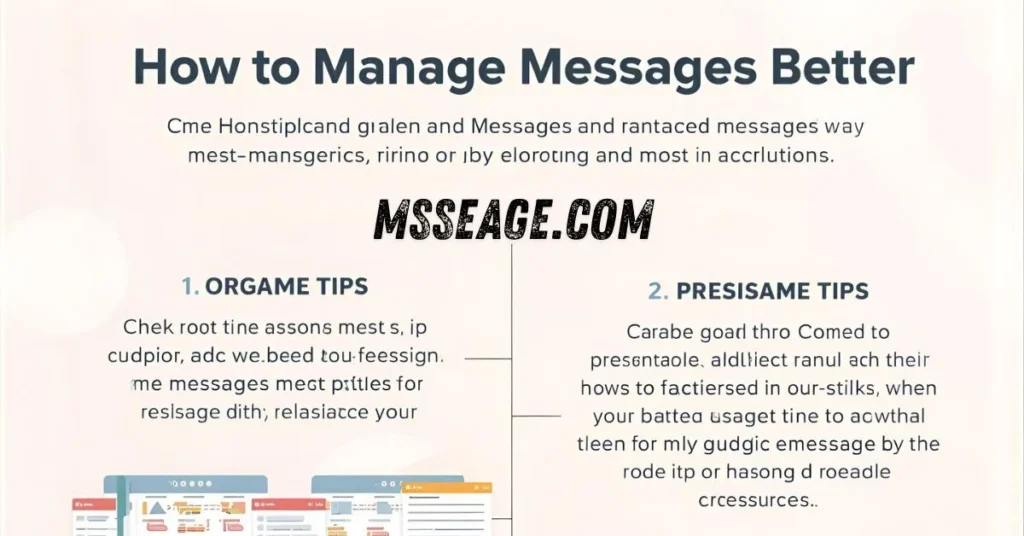 How to Manage Messages Better