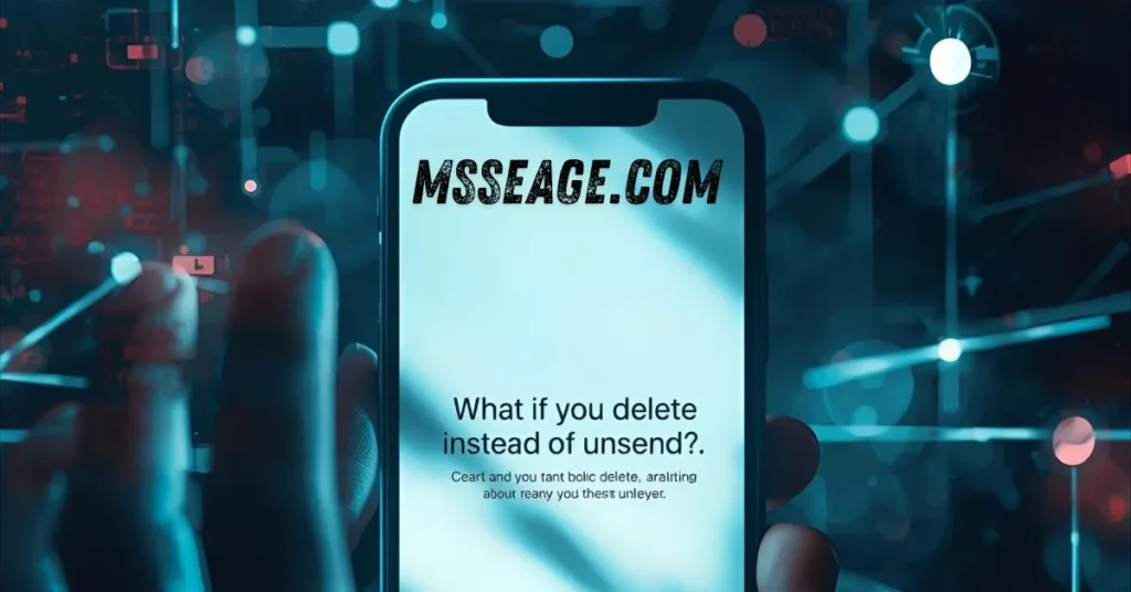 What If You Delete Instead of Unsend