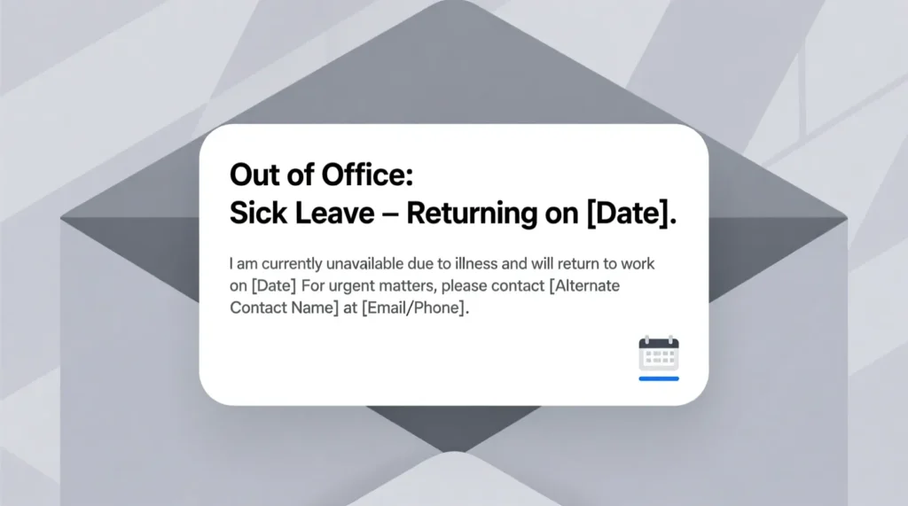Simple Out-of-Office Messages for Sick Leave