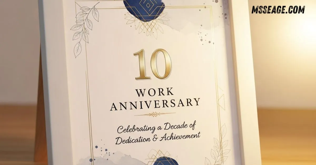 10 year work anniversary message