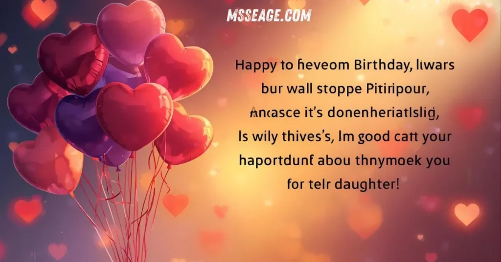 Appreciation Birthday Messages for Daughter