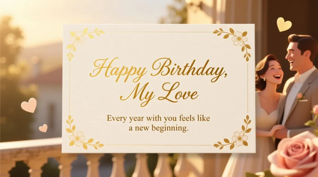 Appreciation Birthday Messages for Husband