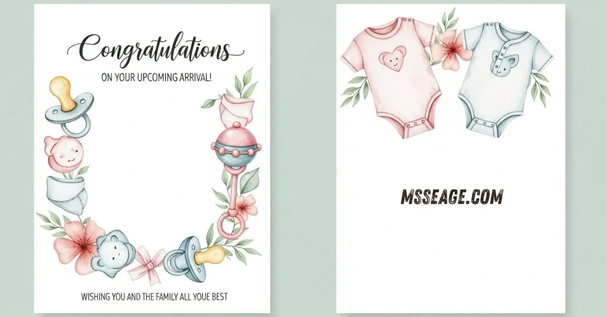 baby shower card message for coworker