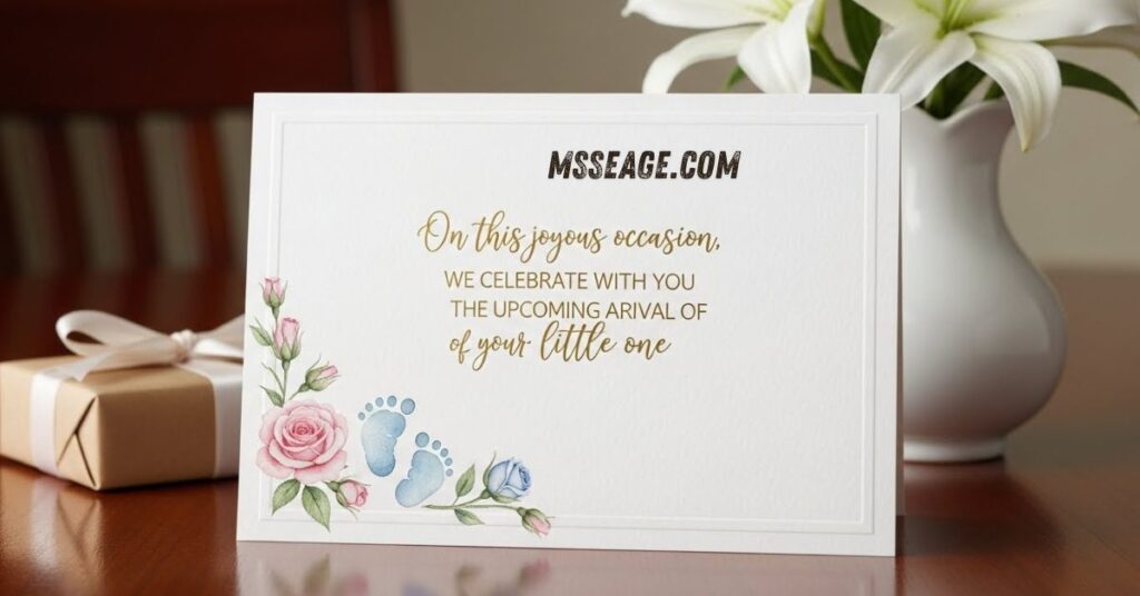 Baby Shower Card Messages Formal