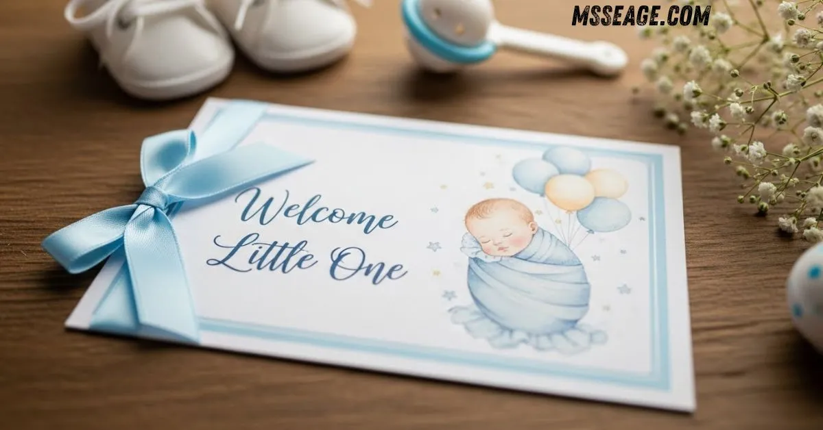 baby shower message card