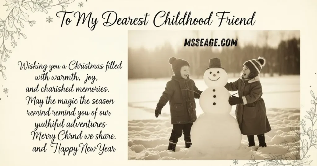 Christmas Messages for Childhood Friends