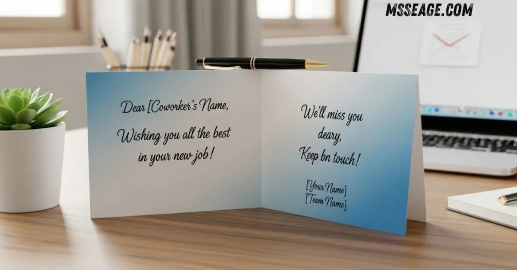 Farewell Messages for Coworker Leaving for New Job