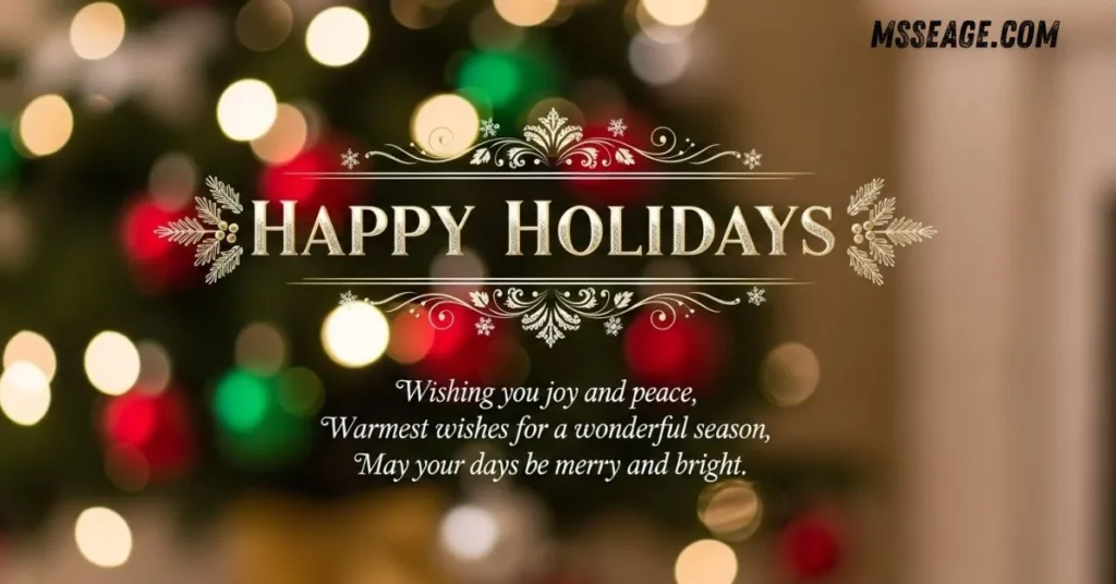 Happy Holiday Messages for Cards