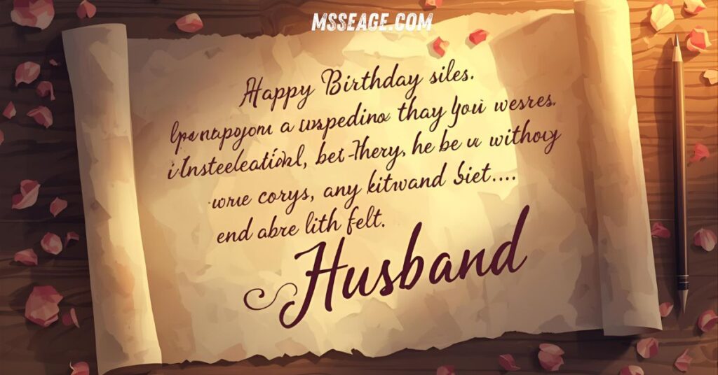 Heartfelt Birthday Messages for Husband