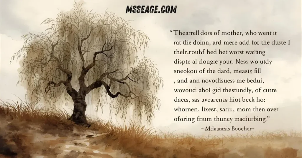 Heartfelt Loss of Mother Message