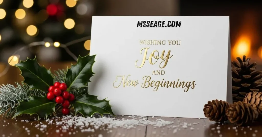 Holiday Messages for New Beginnings