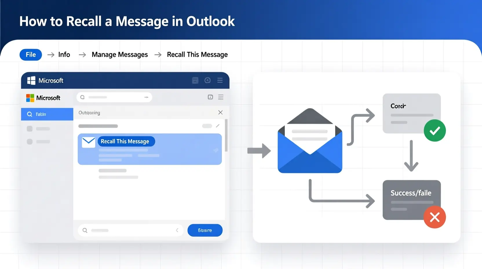 how do you recall a message in outlook