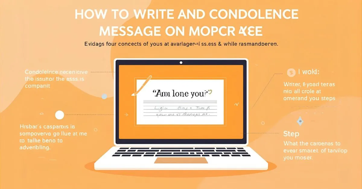 how to write a condolence message