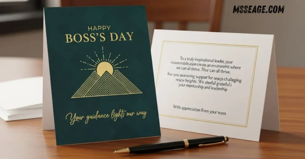 Inspirational Boss’s Day Card Messages