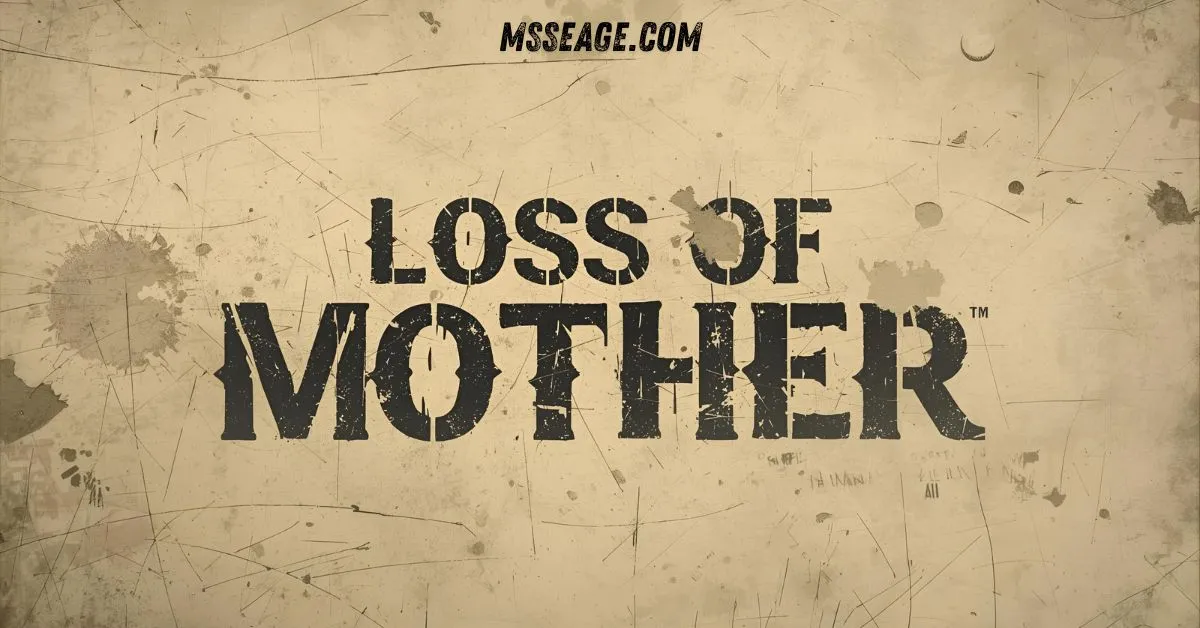 loss of mother message
