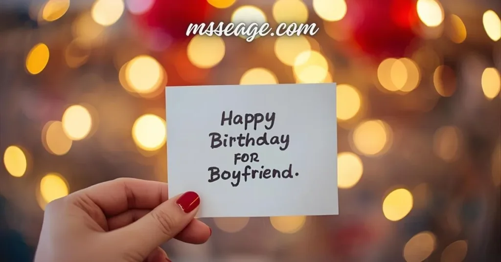 Loving Birthday Messages for Boyfriend