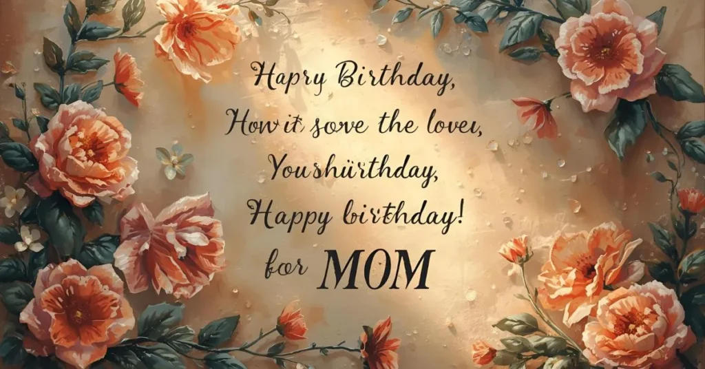Loving Birthday Messages for Mom