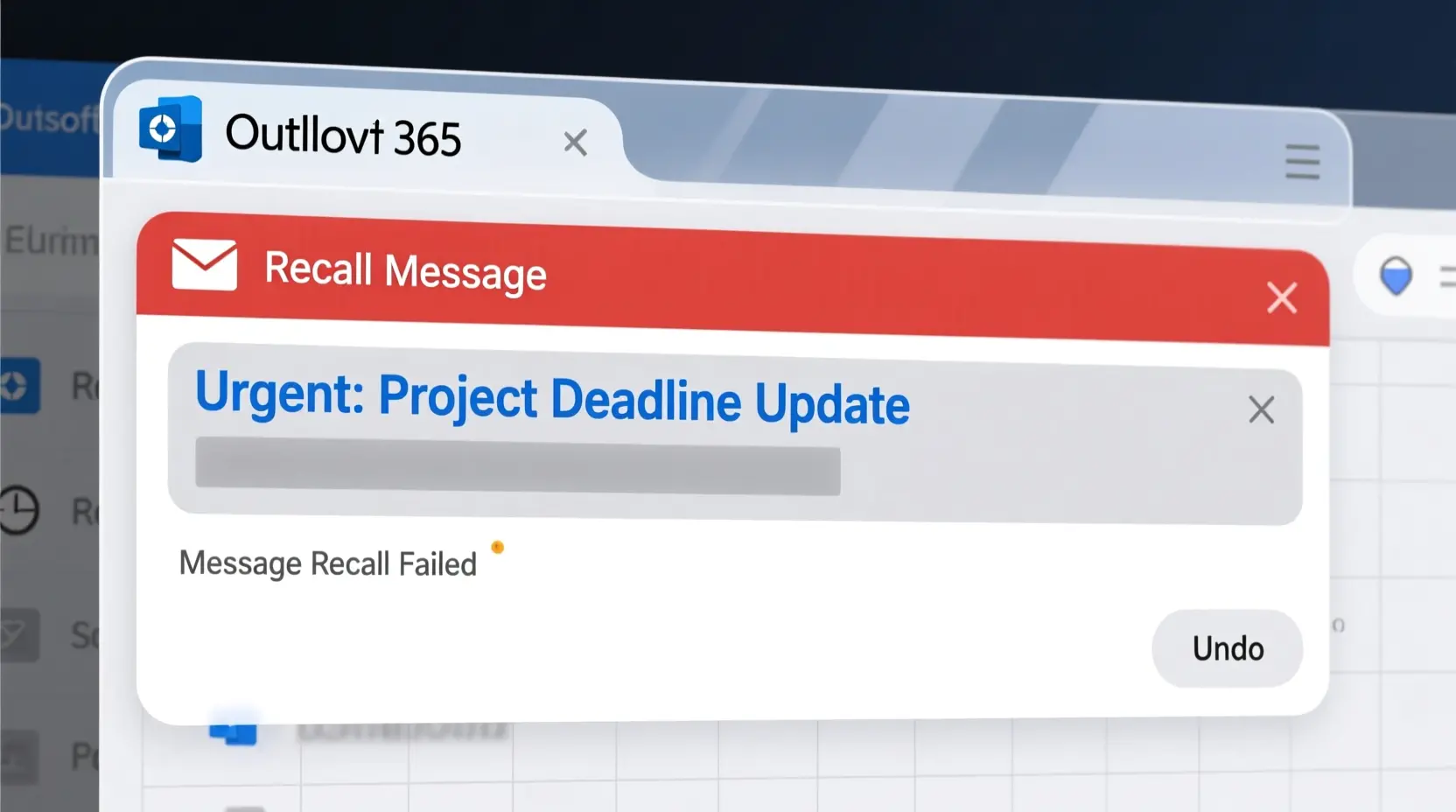 recall message outlook 365
