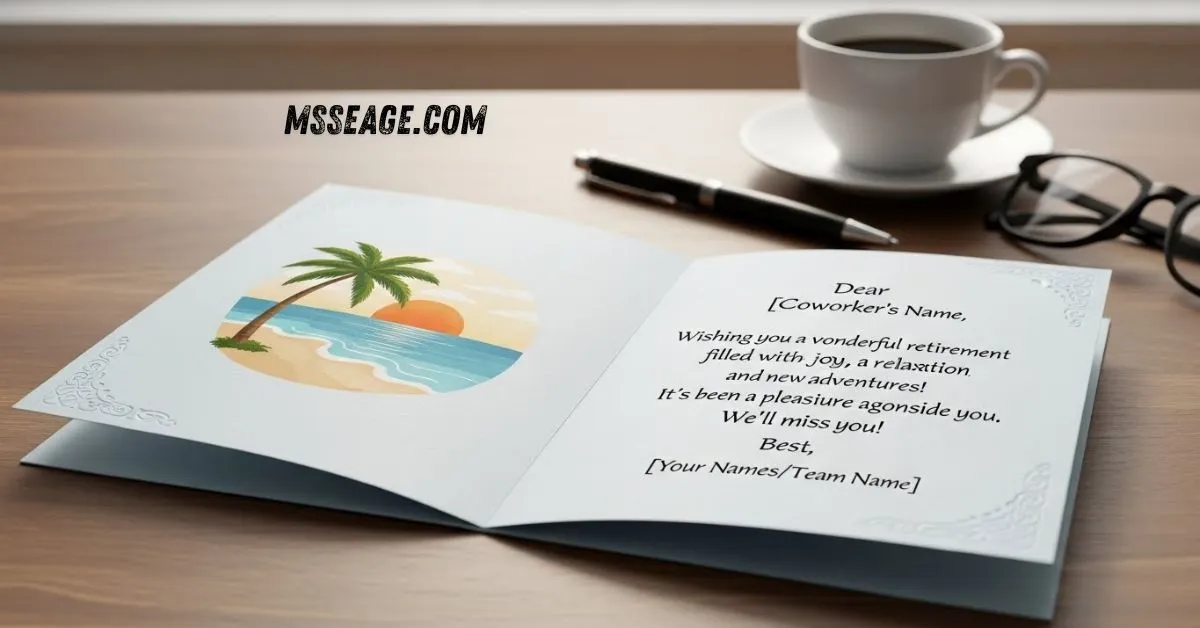 retirement message for coworker