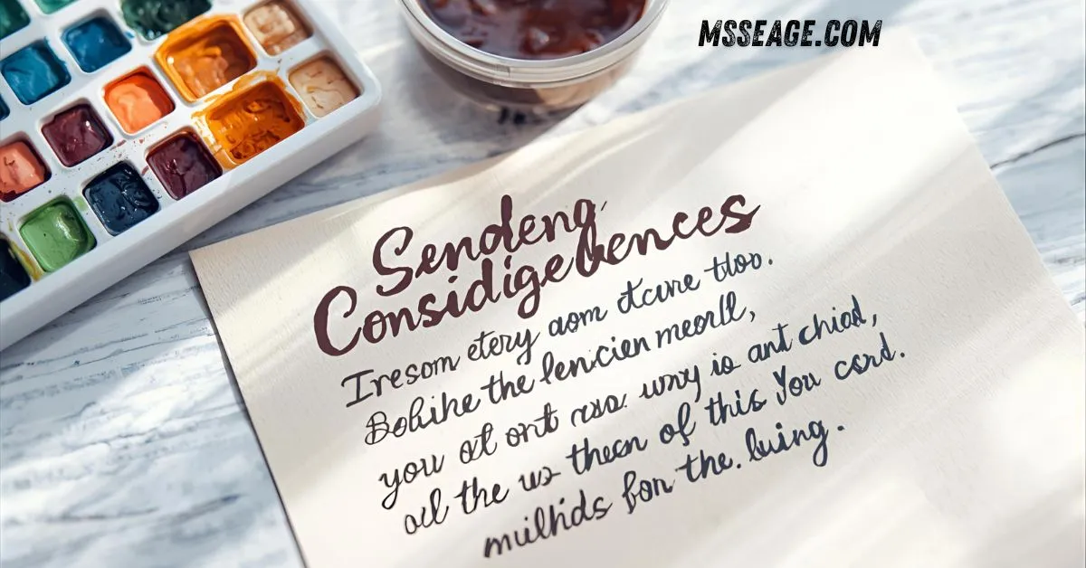 sending condolences message