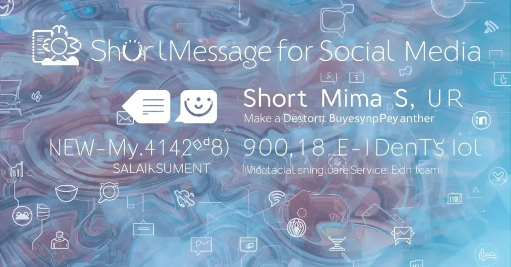 Short Messages for Social Media