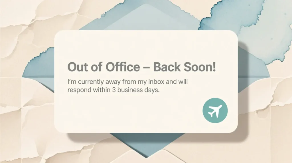 Simple Out-of-Office Message for Personal Inbox
