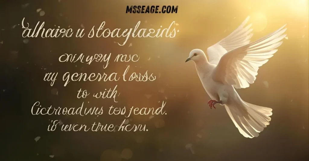 Sincere Condolences Message for General Loss