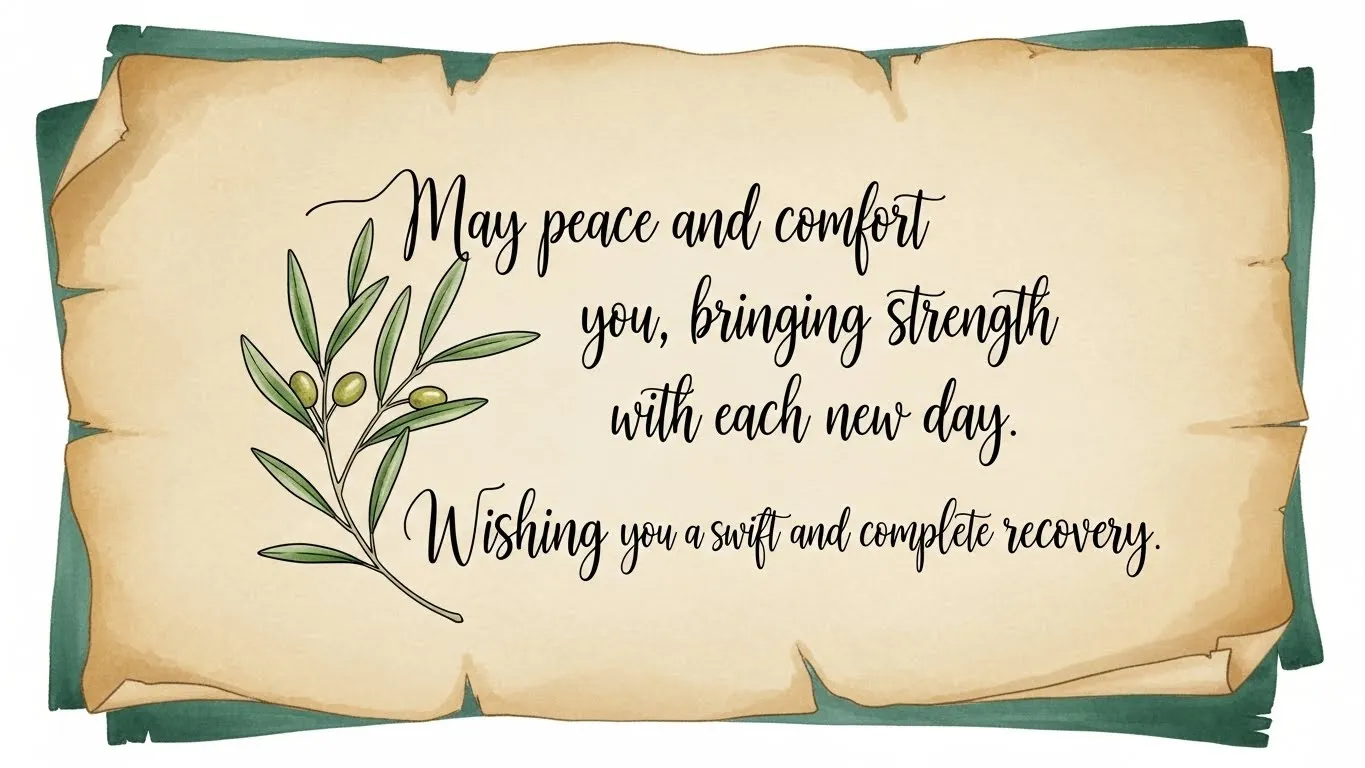 speedy recovery prayer message