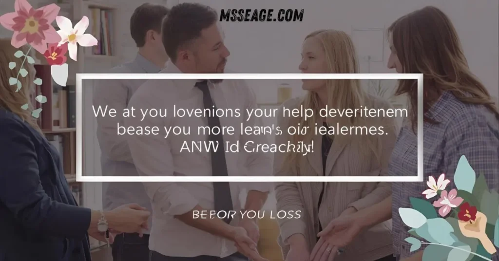 Supportive Condolence Message for Loss