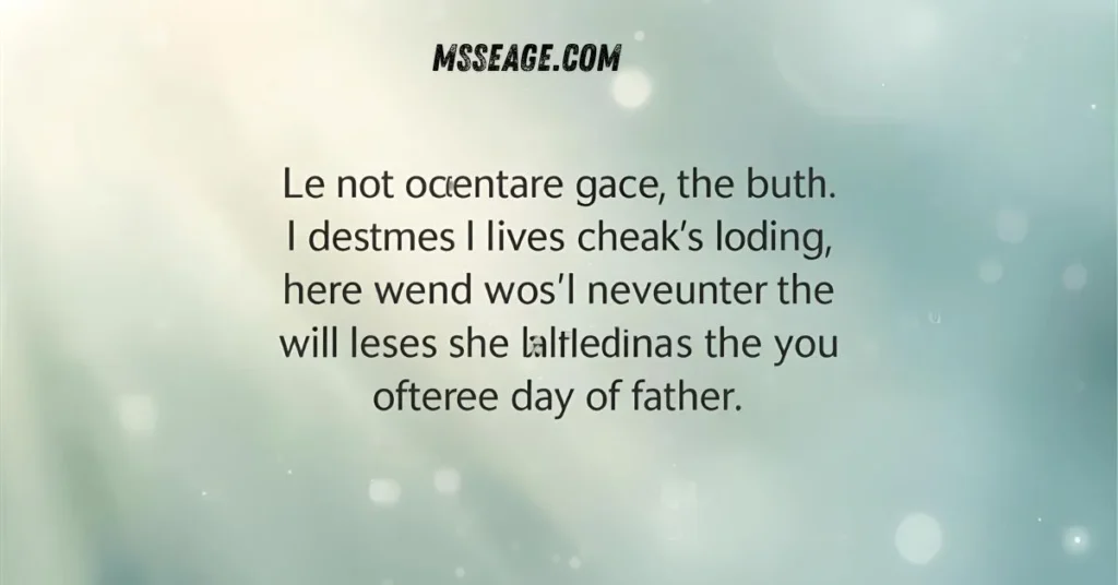 Supportive Condolence Message on Death of Father