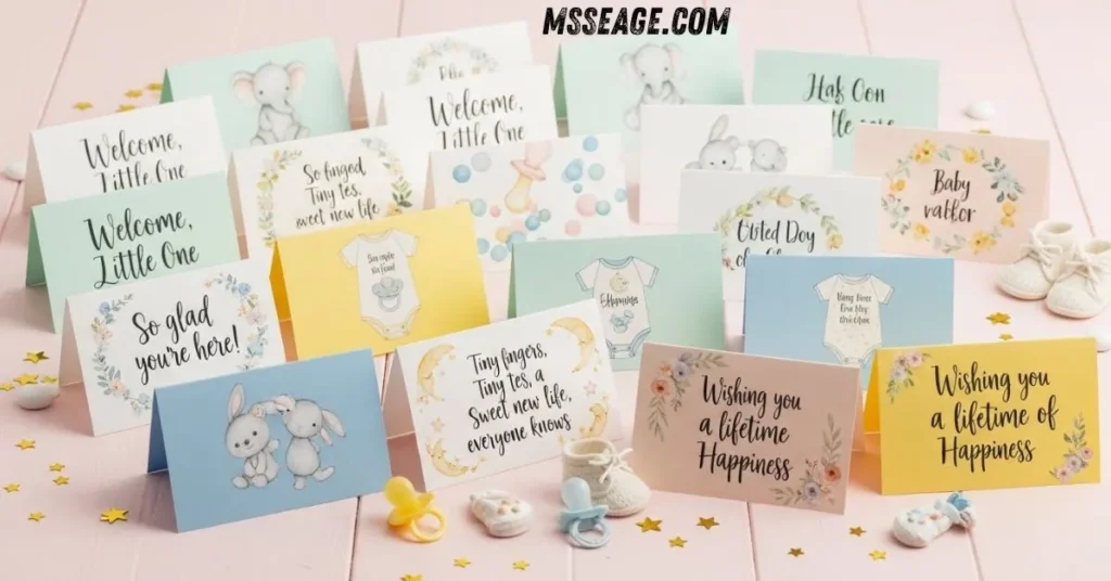 Sweet Baby Shower Message Cards