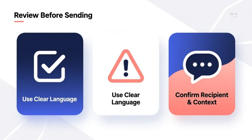Tips to Avoid Message Mistakes in the Future