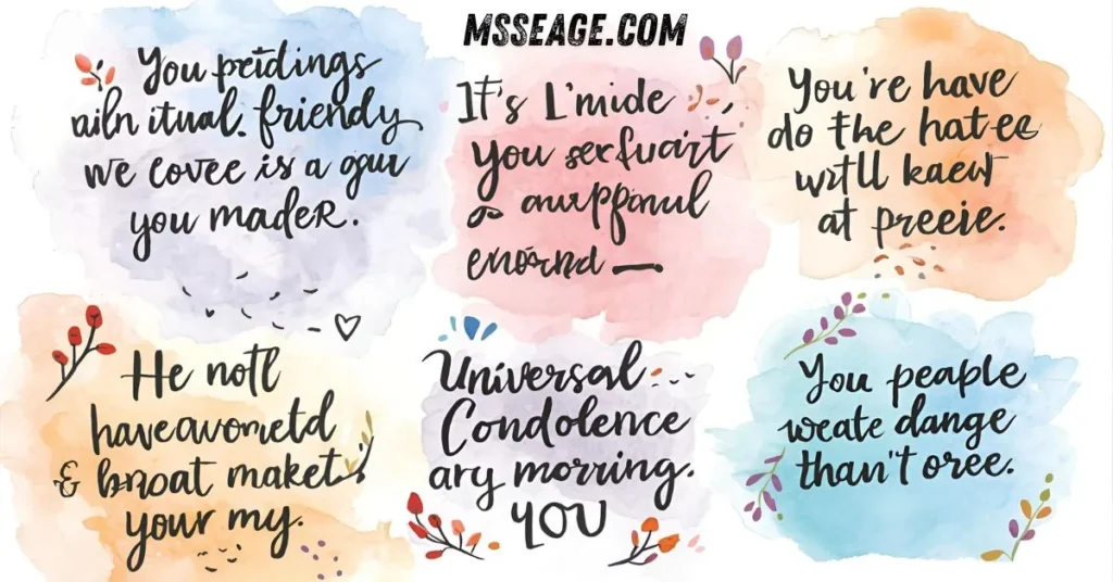 Universal Condolence Messages for Any Friend